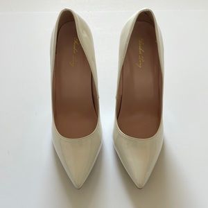 White Patent Leather Pumps